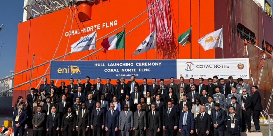 Eni announces the Hull Launch of the Coral North FLNG