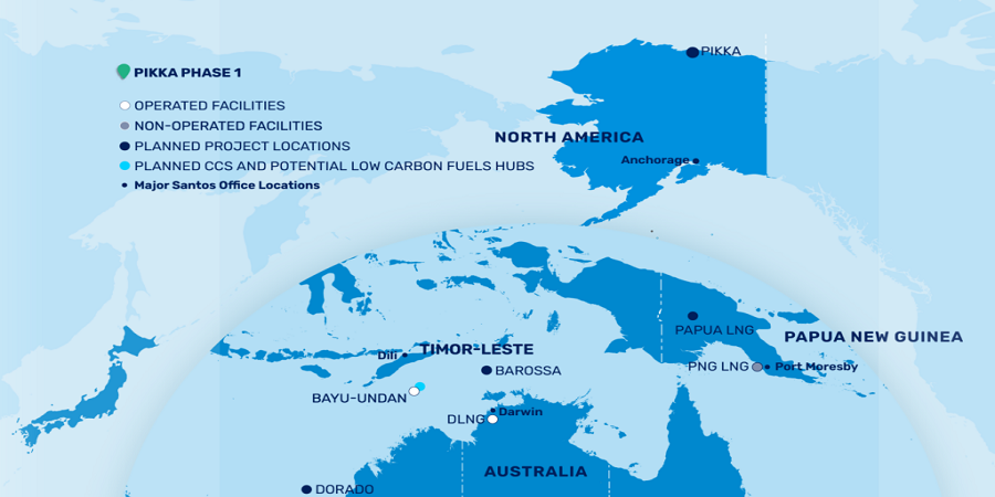 Santos announces first oil at Pikka in Alaska