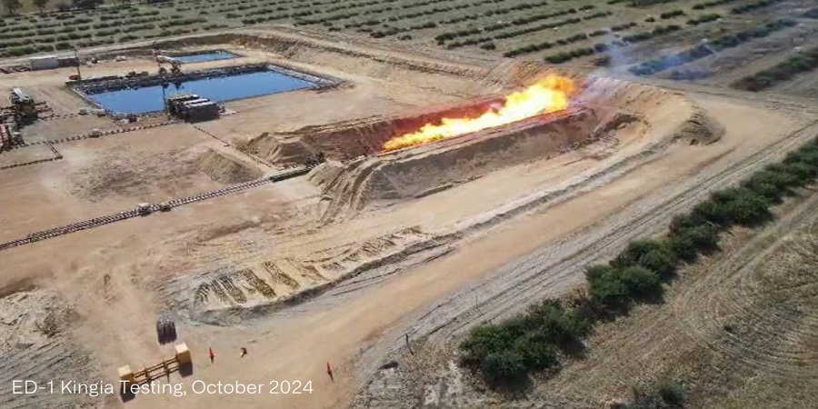 Exceptional production test at Erregulla Deep-1 