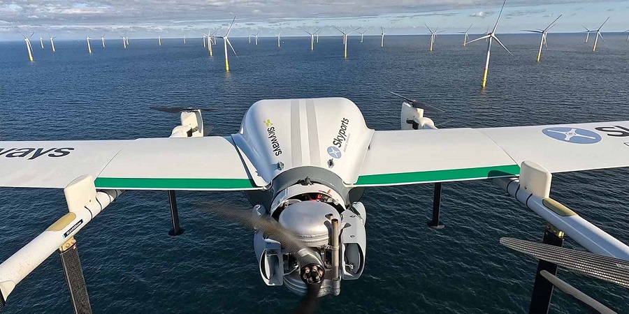 RWE successfully pioneers cargo drone operations at offshore wind farms