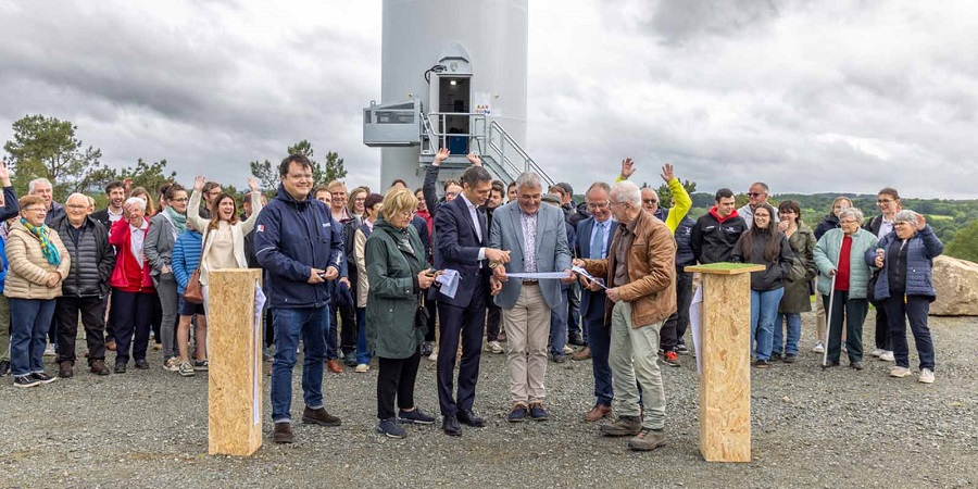 RWE inaugurates its first wind farm in Brittany, France, located in the municipalities of Plounérin and Plounévez-Moëdec