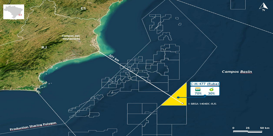 New hydrocarbon discovery in deep waters of the pre-salt of the Campos Basin