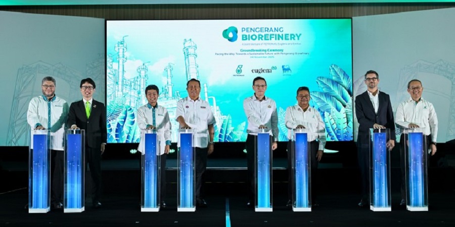 Groundbreaking Ceremony of the New Biorefinery by PETRONAS, Enilive and Euglena in Pengerang, Johor, Malaysia 