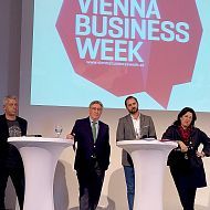 Венская Неделя Бизнеса, Австрийские Политики: Ханс Арсенович, (Die Grünen), Фриц Айхингер, (ÖVP), Маркус Орниг, (NEOS), Таня Вехсели, (SPÖ)