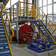 Емкость фугата блока обезвоживания